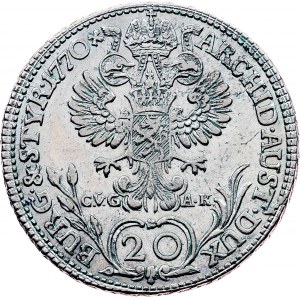 Maria Theresia, 20 Kreuzer 1770, Graz