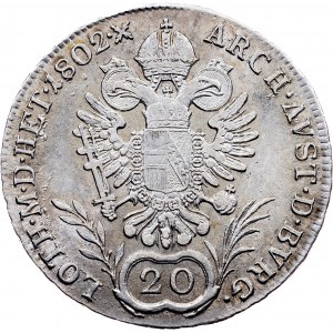 Franz I. (II.), 20 Kreuzer 1802, A, Vienna