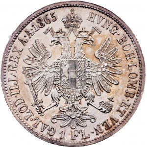 Franz Joseph I., 1 Gulden 1865, A, Vienna