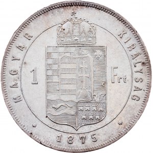 Franz Joseph I., 1 Forint 1875, KB