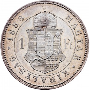 Franz Joseph I., 1 Forint 1883, KB