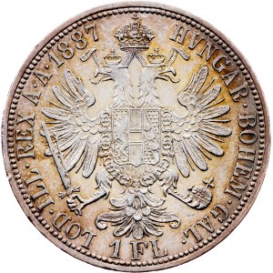 Franz Joseph I., 1 Gulden 1887, Vienna