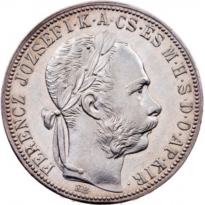 Franz Joseph I., 1 Forint 1891, KB