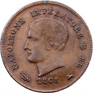 Italy, 3 Centesimi 1808, V, Venice