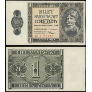 Pologne, 1 zloty, 1.10.1938