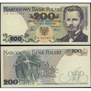 Pologne, 200 zloty, 1.06.1986