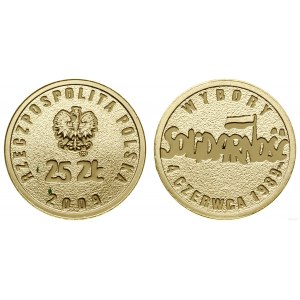 Pologne, 25 PLN, 2009, Varsovie