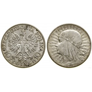 Pologne, 10 zlotys, 1932, Angleterre