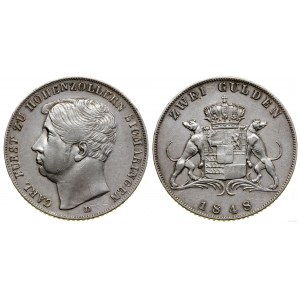 Niemcy, 2 guldeny (Doppelgulden), 1848, Karlsruhe