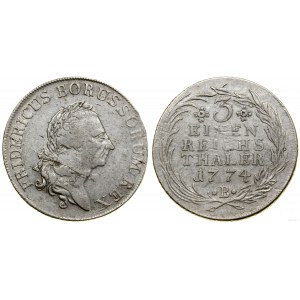 Niemcy, 1/3 talara, 1774 B, Wrocław