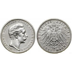 Niemcy, 3 marki, 1909 A, Berlin