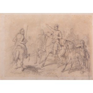 Stanisław CHLEBOWSKI (1835 - 1884), Scena batalistyczna;