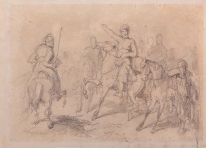 Stanisław CHLEBOWSKI (1835 - 1884), Scena batalistyczna;