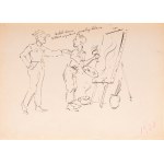 Tadeusz BARWECKI-SZEWCZYK (1912-1999), Z TECZKI - Szkice moje; „Tadek brawo, W lewo w prawo maluj klawo”;1928