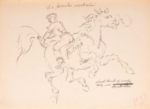 Tadeusz BARWECKI - SZEWCZYK (1912-1999), Z TEKI - Szkice moje, Na koniku wyobaźni; 1928