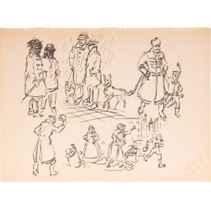 Tadeusz BARWECKI - SZEWCZYK (1912-1999), Z TEKI - Szkice moje; 1928