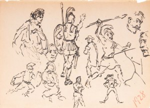 Tadeusz BARWECKI - SZEWCZYK (1912-1999), Z TEKI - Szkice moje; 1928