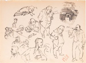 Tadeusz BARWECKI - SZEWCZYK (1912-1999), Z TEKI - Szkice moje; 1928