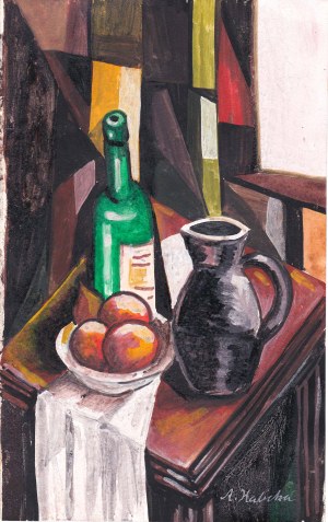 Alicja HALICKA (1894 - 1975), Kubizująca martwa natura z pomarańczami; druga dekada XX w