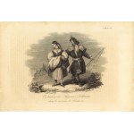 Émile ROUARGUE (1796 - 1865), Costumes de Paysans Polonais dans les environs de Krakovie; 1835/1836 (tłum. Polskie stroje chłopskie z okolic Krakowa)