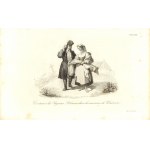 Émile ROUARGUE (1796 - 1865), Costumes des Paysans Polonais dans les environs de Warsovie; 1835/1836 (tłum. Polskie stroje chłopskie z okolic Warszawy)