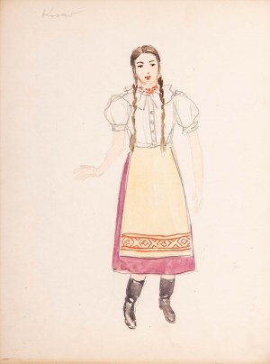 Tadeusz BARWECKI - SZEWCZYK (1912-1999), Projekt kostiumu