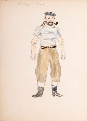 Tadeusz BARWECKI - SZEWCZYK (1912-1999), Projekt kostiumu