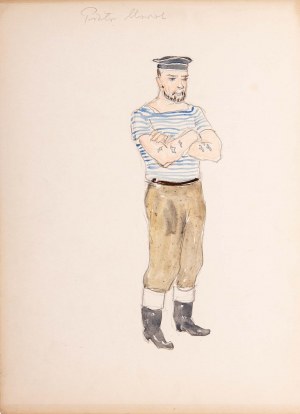 Tadeusz BARWECKI - SZEWCZYK (1912-1999), Projekt kostiumu