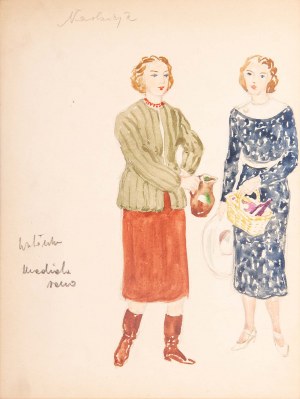Tadeusz BARWECKI - SZEWCZYK (1912-1999), Projekt kostiumu