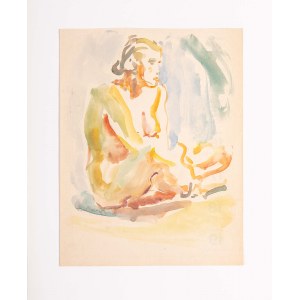 Tadeusz BARWECKI - SZEWCZYK (1912-1999), Akt kobiecy siedzący;