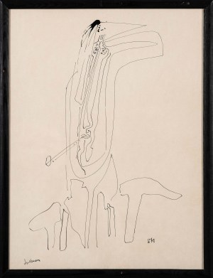 Ignacy WITZ (1919 - 1971), Palący papierosa