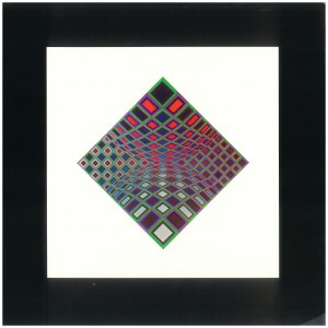 Victor VASARELY (1906 - 1977), Héliogravure d'après l'œuvre d'OND-KETT ; 1971