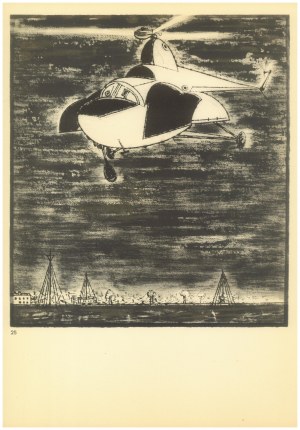 Tadeusz KULISIEWICZ (1899-1988), STALOWE PTAKI/ Śmigłowiec; 1966