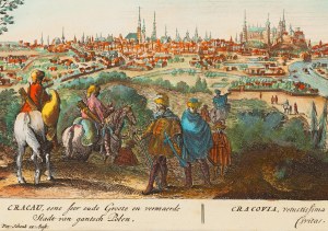 Pieter Schenk starszy (1660 Eberfeld - 1711 Lipsk), Widok Krakowa, 1702