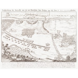 Matthäus Merian (1593 Basel - 1650 Schwalbach), Battle for Warsaw during the Polish-Swedish War, day three, July 30, 1656, 1743
