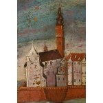 Polish painter, 17th century, Jasna Gora Monastery and Our Lady of Czestochowa (double-sided painting), 17th century.