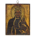 Polish painter, 17th century, Jasna Gora Monastery and Our Lady of Czestochowa (double-sided painting), 17th century.
