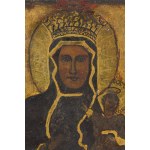 Polish painter, 17th century, Jasna Gora Monastery and Our Lady of Czestochowa (double-sided painting), 17th century.