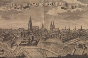 Friedrich Bernhard Werner (1690 Topola - 1776 Wrocław), Panorama Wrocławia od południa, 1740