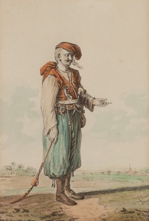 Philibert Louis Debucourt (1755 Paryż - 1832 Belleville), Kozak, według rysunku Norblina, 1817