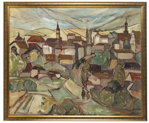 Antoni Fryderyk Hayder (1905-1990), Pejzaż miejski, 1967