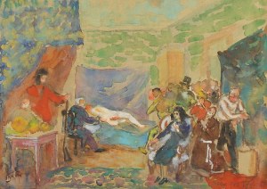 Fryderyk PAUTSCH (1877-1950), W pracowni malarza, 1942