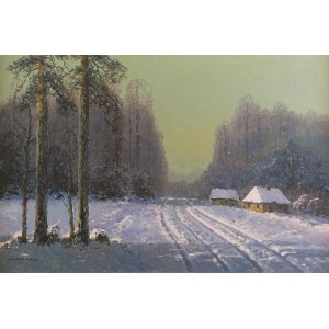 Wiktor KORECKI (1890-1980), Paesaggio invernale, 1970 ca.