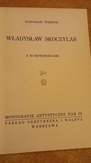 Władysław Skoczylas - art monographs - Stanislaw Woznicki - 1925.