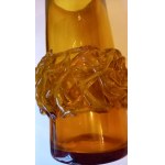 Braided glass vase designed by Jerzy Szłuczan-Orkusz 1970s.