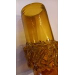 Braided glass vase designed by Jerzy Szłuczan-Orkusz 1970s.