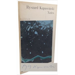 Ryszard Kapuściński - Notes, 1986 r., wyd. I, AUTOGRAF