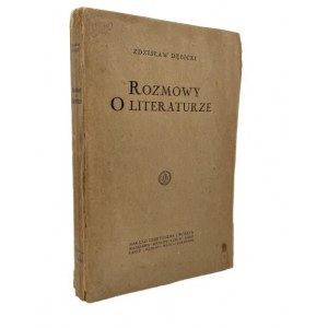 Zdzisław Dębicki - Rozmowy o literaturze, 1927 r.