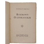 Zdzisław Dębicki - Rozmowy o literaturze, 1927 r.