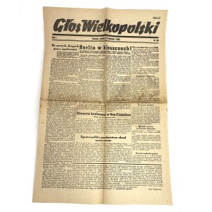 Głos Wielkopolski. Poznań, 27 kwietnia 1945.